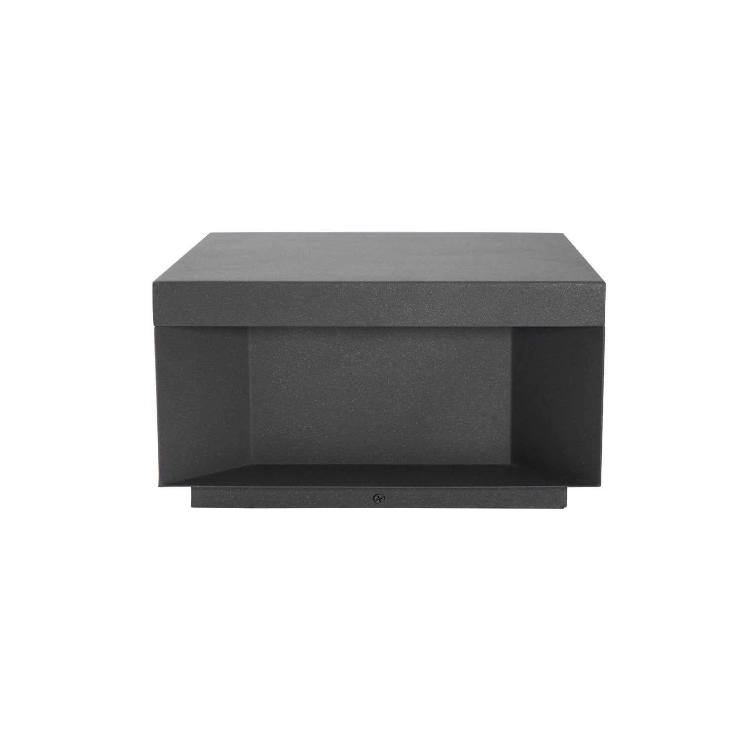 Outdoor Post Light, Black Metal, Frosted Acrylic, LED, IP65