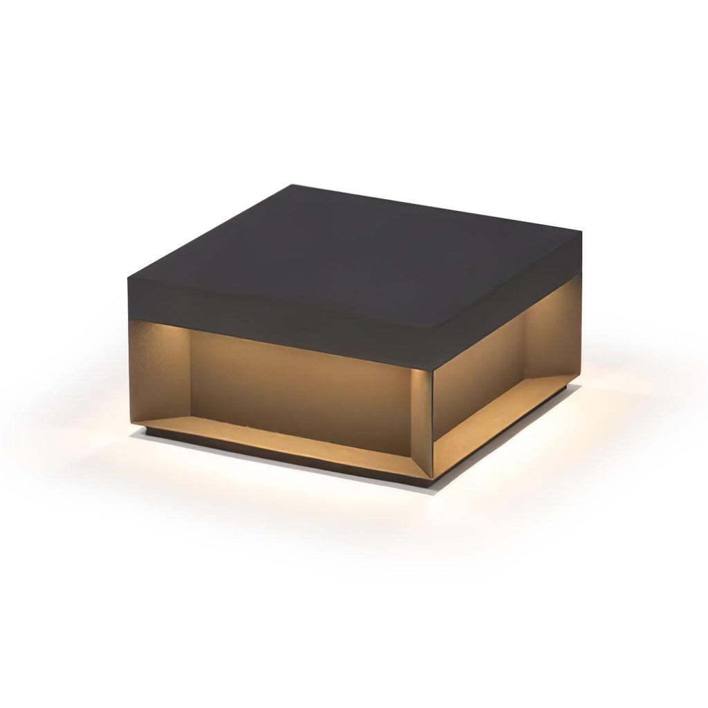 Outdoor Post Light, Black Metal, Frosted Acrylic, LED, IP65