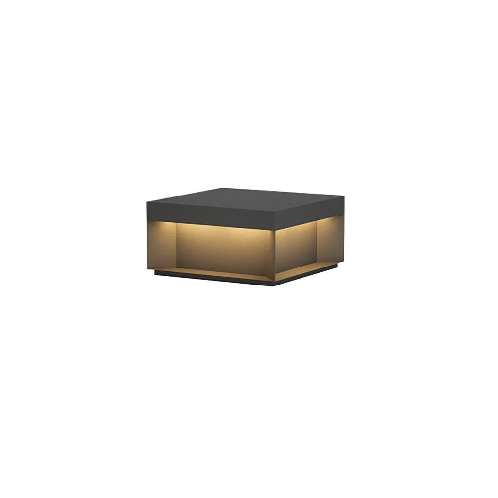 Outdoor Post Light, Black Metal, Frosted Acrylic, LED, IP65
