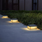 Outdoor Post Light, Black Metal, Frosted Acrylic, LED, IP65