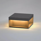 Outdoor Post Light, Black Metal, Frosted Acrylic, LED, IP65