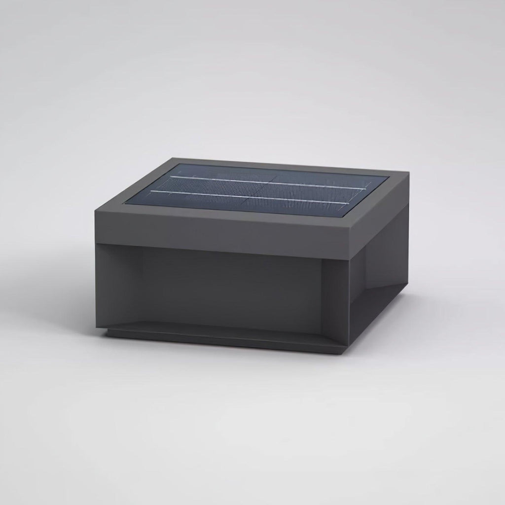 Outdoor Post Light, Black Metal, Frosted Acrylic, LED, IP65