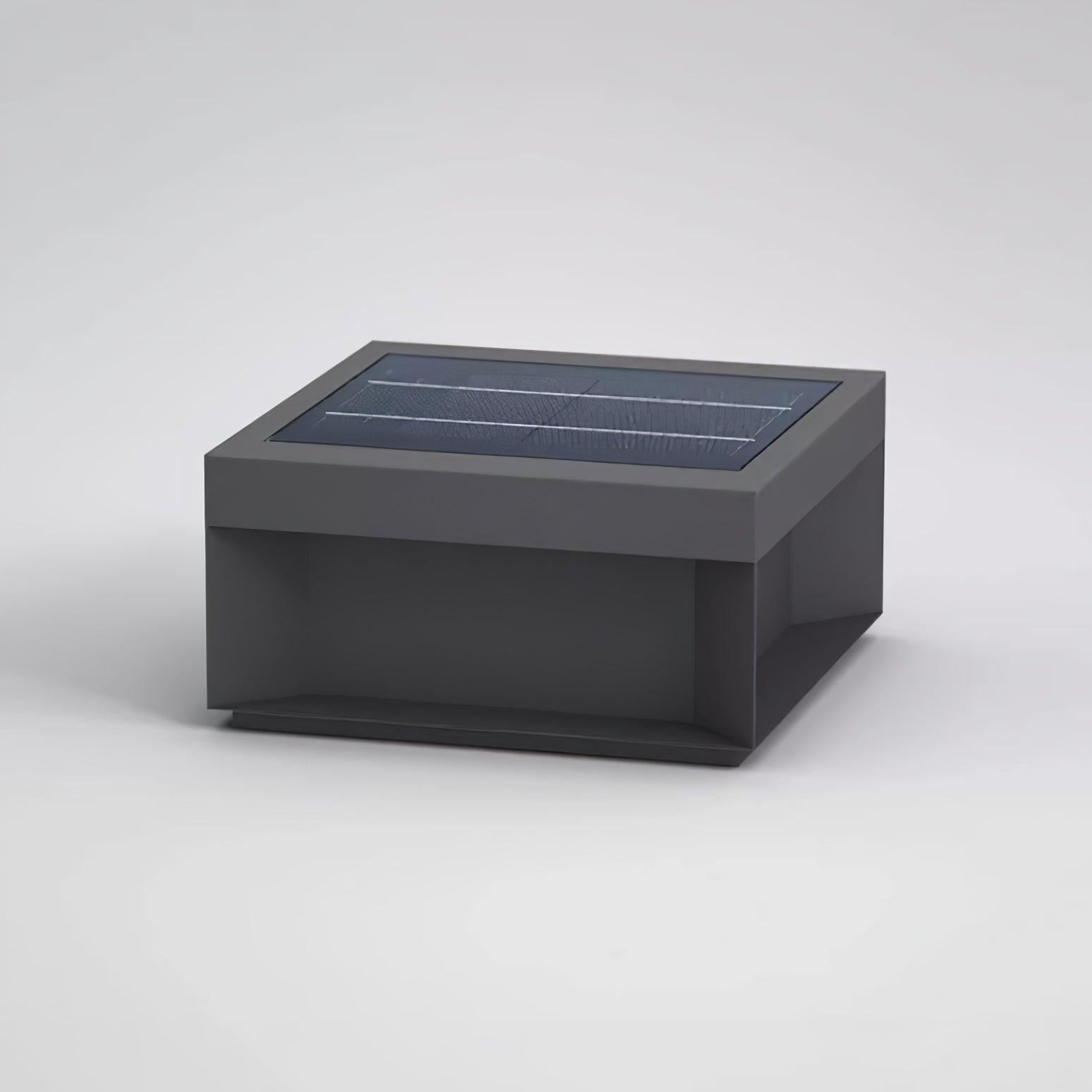 Outdoor Post Light, Black Metal, Frosted Acrylic, LED, IP65