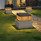 Outdoor Post Light, Black Metal, Frosted Acrylic, LED, IP65