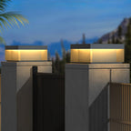 Outdoor Post Light, Black Metal, Frosted Acrylic, LED, IP65