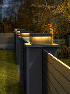 Outdoor Post Light, Black Metal, Frosted Acrylic, LED, IP65