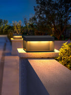 Outdoor Post Light, Black Metal, Frosted Acrylic, LED, IP65