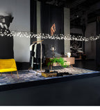 Firefly LED Chandelier, Black Branch Design, Dimmable, 30-135 Heads