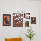 Firefly LED Chandelier, Black Branch Design, Dimmable, 30-135 Heads