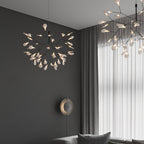 Firefly LED Chandelier, Black Branch Design, Dimmable, 30-135 Heads