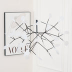 Firefly LED Chandelier, Black Branch Design, Dimmable, 30-135 Heads