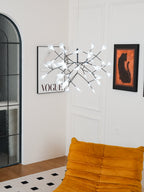 Firefly LED Chandelier, Black Branch Design, Dimmable, 30-135 Heads
