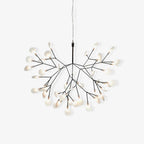 Firefly LED Chandelier, Black Branch Design, Dimmable, 30-135 Heads