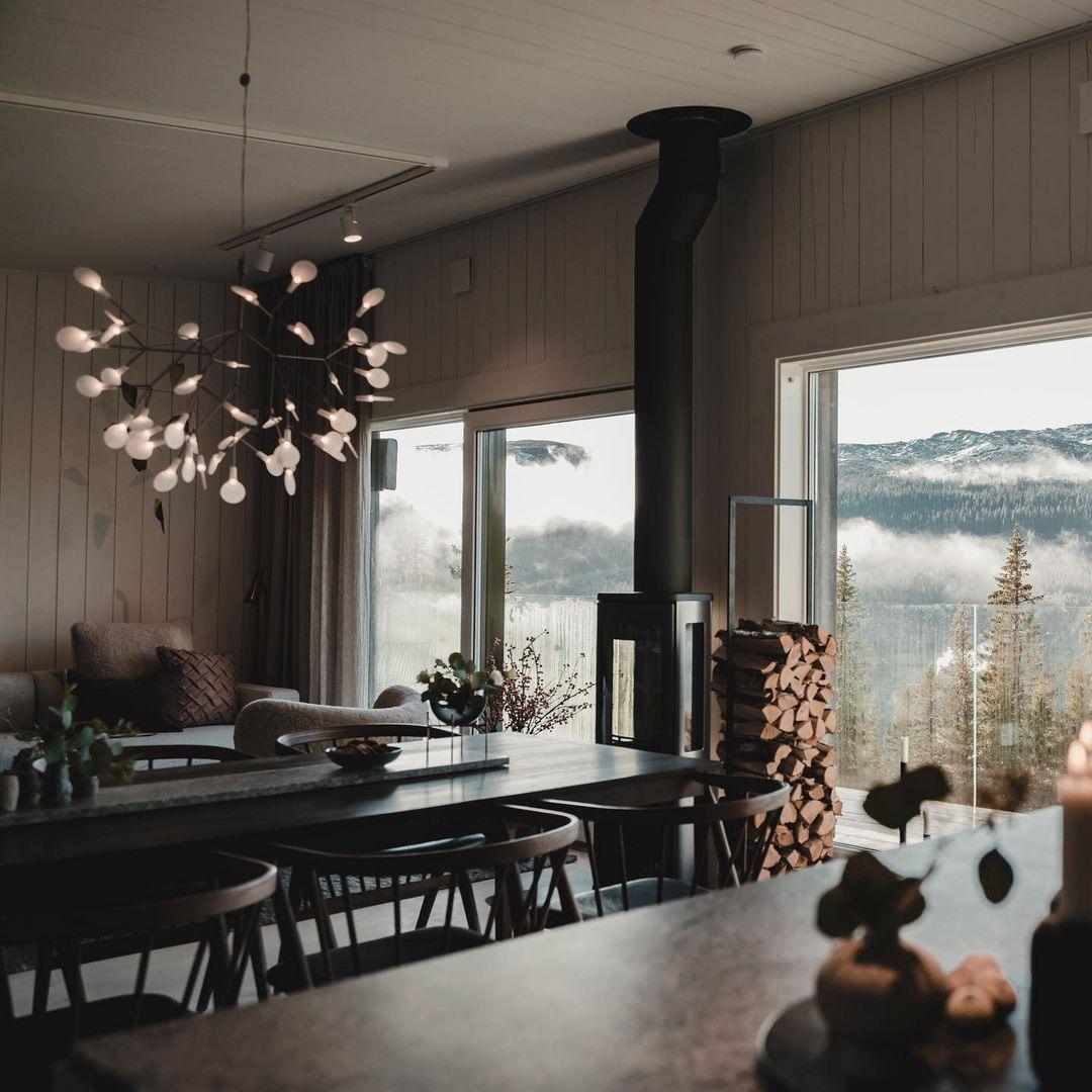 Firefly LED Chandelier, Black Branch Design, Dimmable, 30-135 Heads