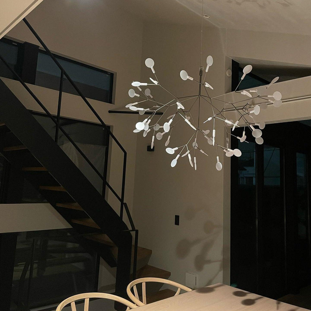 Firefly LED Chandelier, Black Branch Design, Dimmable, 30-135 Heads