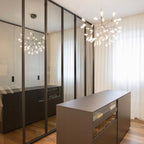 Firefly LED Chandelier, Black Branch Design, Dimmable, 30-135 Heads