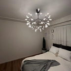 Firefly LED Chandelier, Black Branch Design, Dimmable, 30-135 Heads