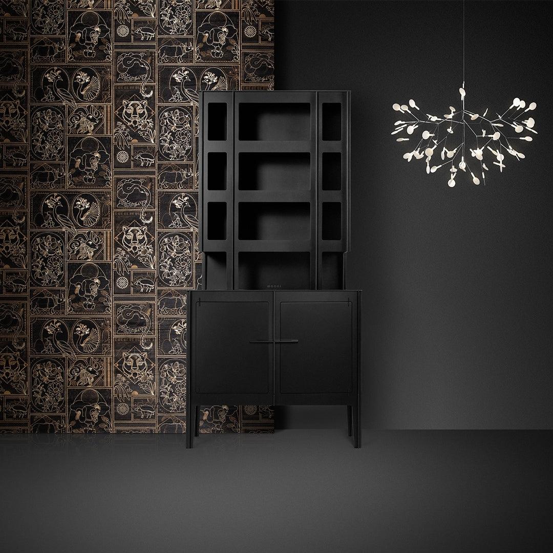 Firefly LED Chandelier, Black Branch Design, Dimmable, 30-135 Heads