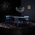 Firefly LED Chandelier, Black Branch Design, Dimmable, 30-135 Heads