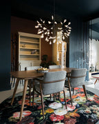 Firefly LED Chandelier, Black Branch Design, Dimmable, 30-135 Heads