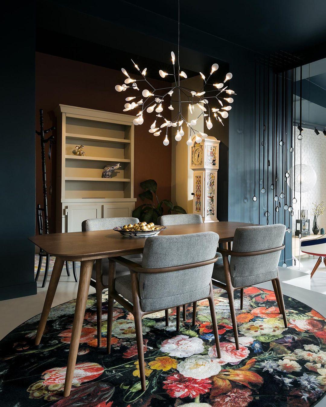 Firefly LED Chandelier, Black Branch Design, Dimmable, 30-135 Heads