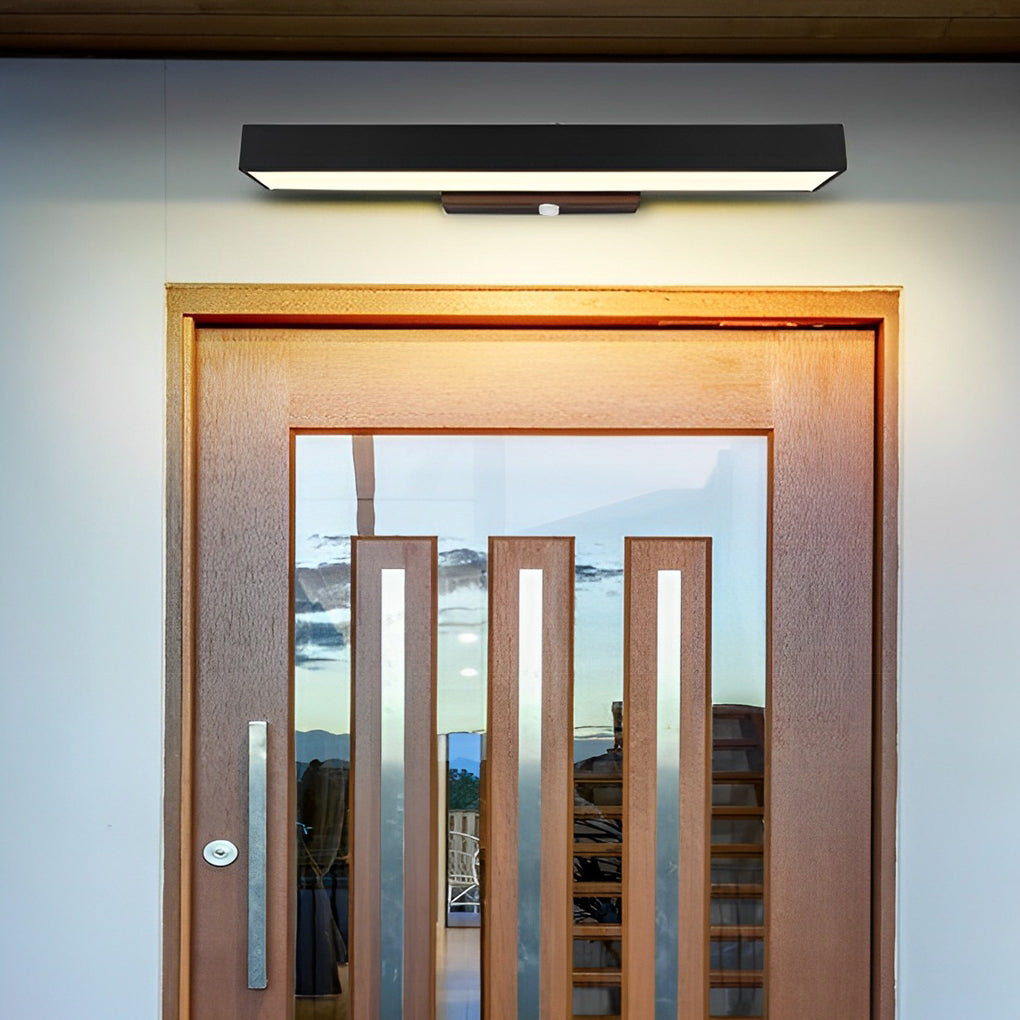 Applique murale en acier inoxydable avec capteur de mouvement optionnel, luminaire LED extérieur  
