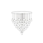 Pendant Light, Ceramic Flower Shades, Brass & White, G9 LED