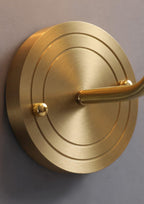 Deer Head Wall Light, Brass or Blackened, White Linen Shades, E14