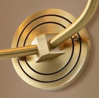 Deer Head Wall Light, Brass or Blackened, White Linen Shades, E14
