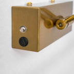 Picture Light, Rechargeable LED Wall Light, Gold, Remote Dimmable
