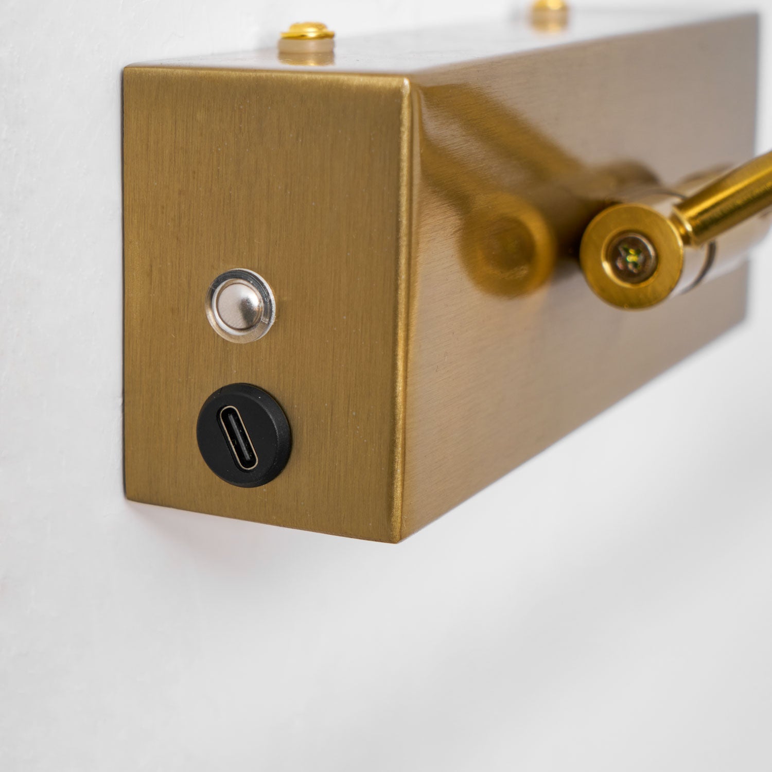 Picture Light, Rechargeable LED Wall Light, Gold, Remote Dimmable