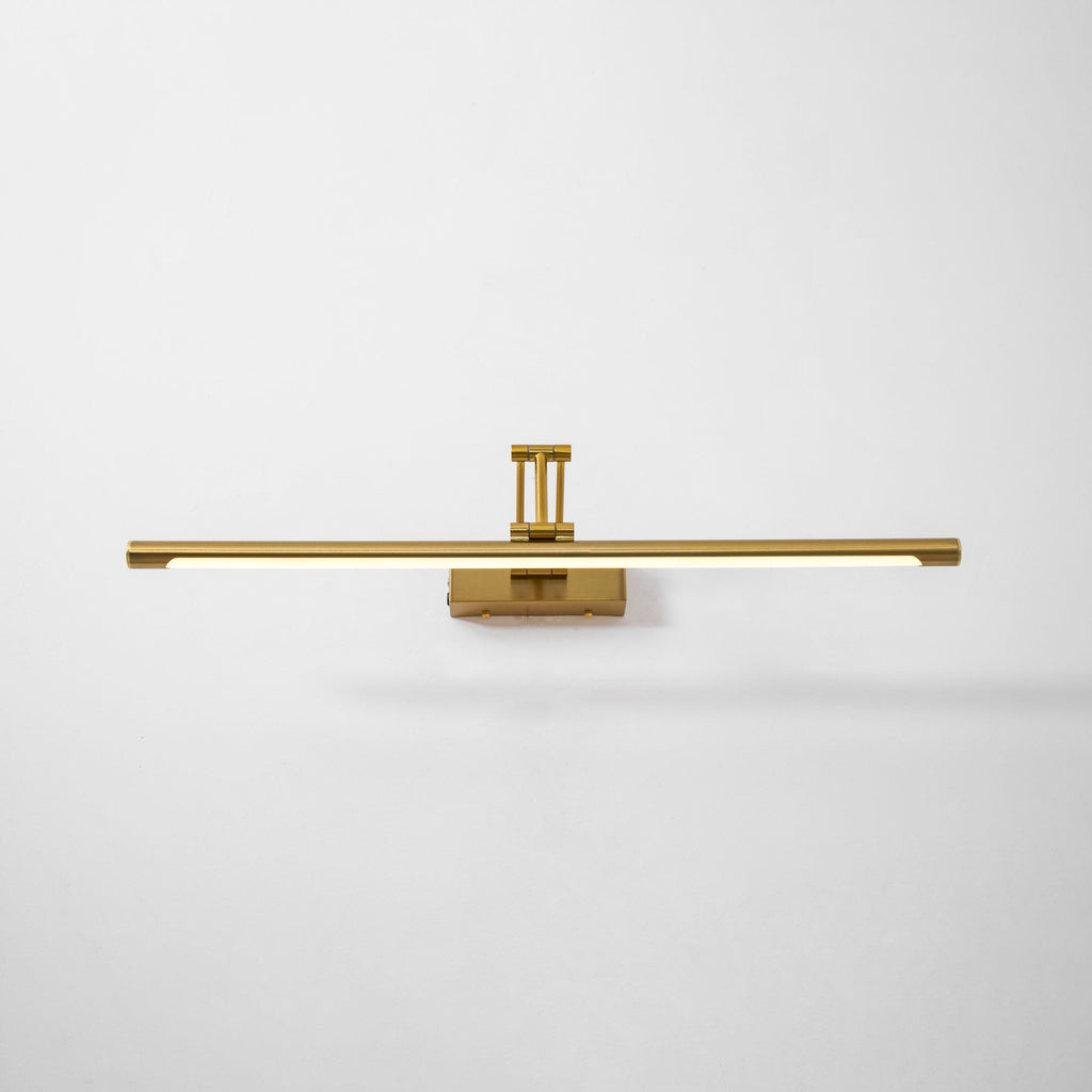 Picture Light, Rechargeable LED Wall Light, Gold, Remote Dimmable