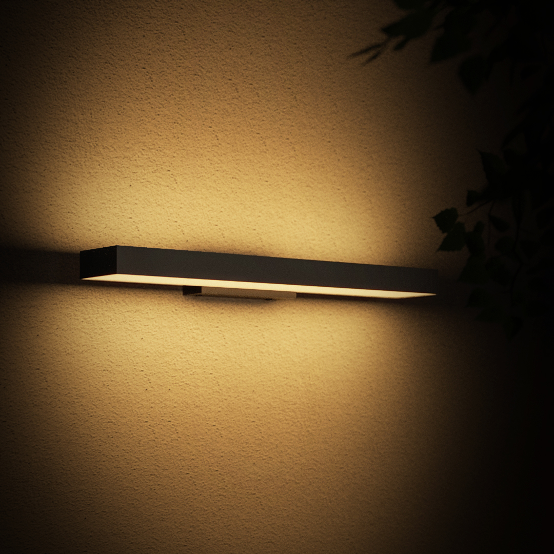 Applique murale en acier inoxydable avec capteur de mouvement optionnel, luminaire LED extérieur  
