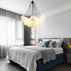 Frosted Glass Globe Bubble Chandelier, Gold, Black or Chrome, 19 to 73 Heads