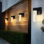 Applique murale LED Veda à bulles de cristal pour espaces extérieurs