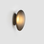 Wall Lamp, Pebble Hand-Blown Glass Shade, Integrated LED, Models A-D