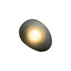 Wall Lamp, Pebble Hand-Blown Glass Shade, Integrated LED, Models A-D