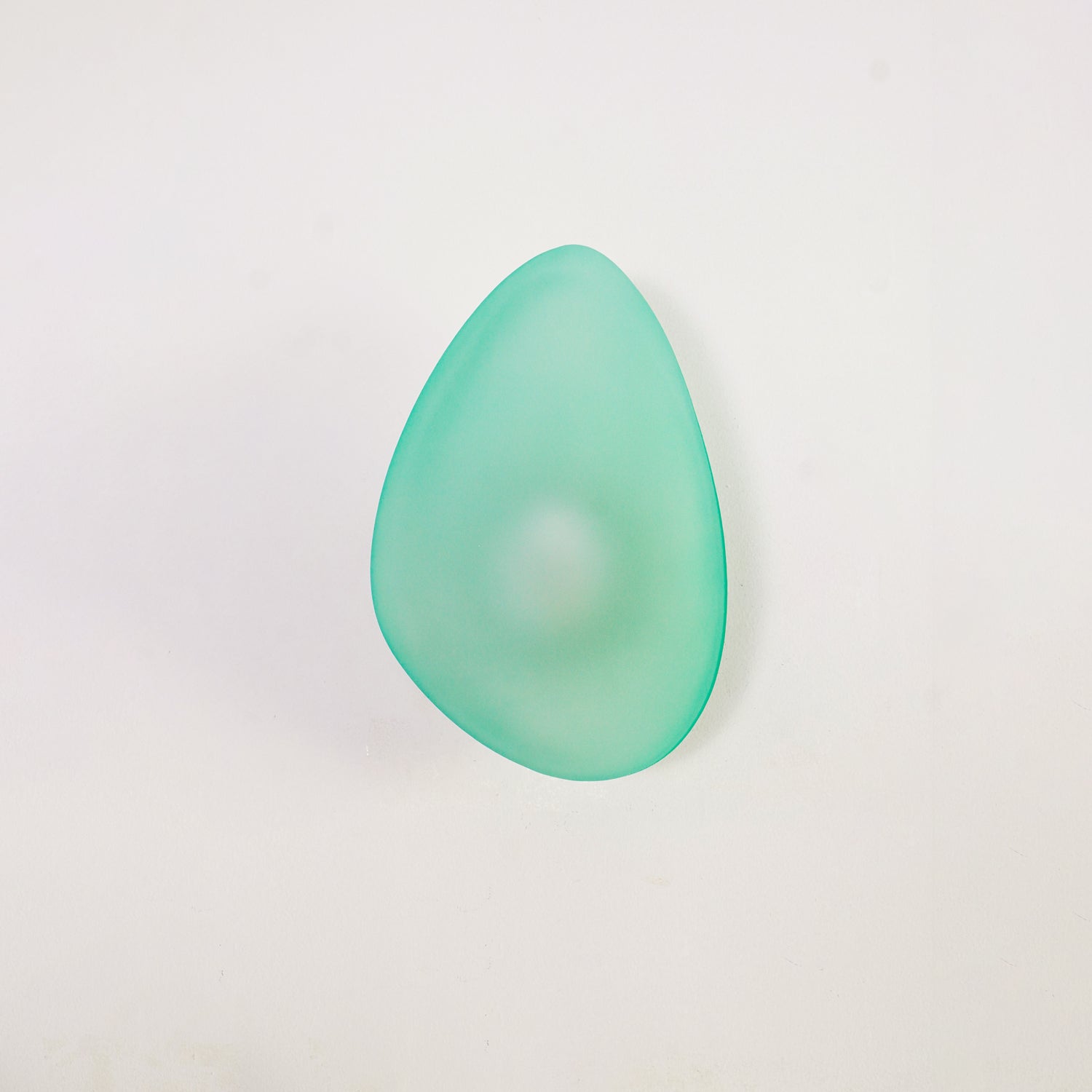 Wall Lamp, Pebble Hand-Blown Glass Shade, Integrated LED, Models A-D