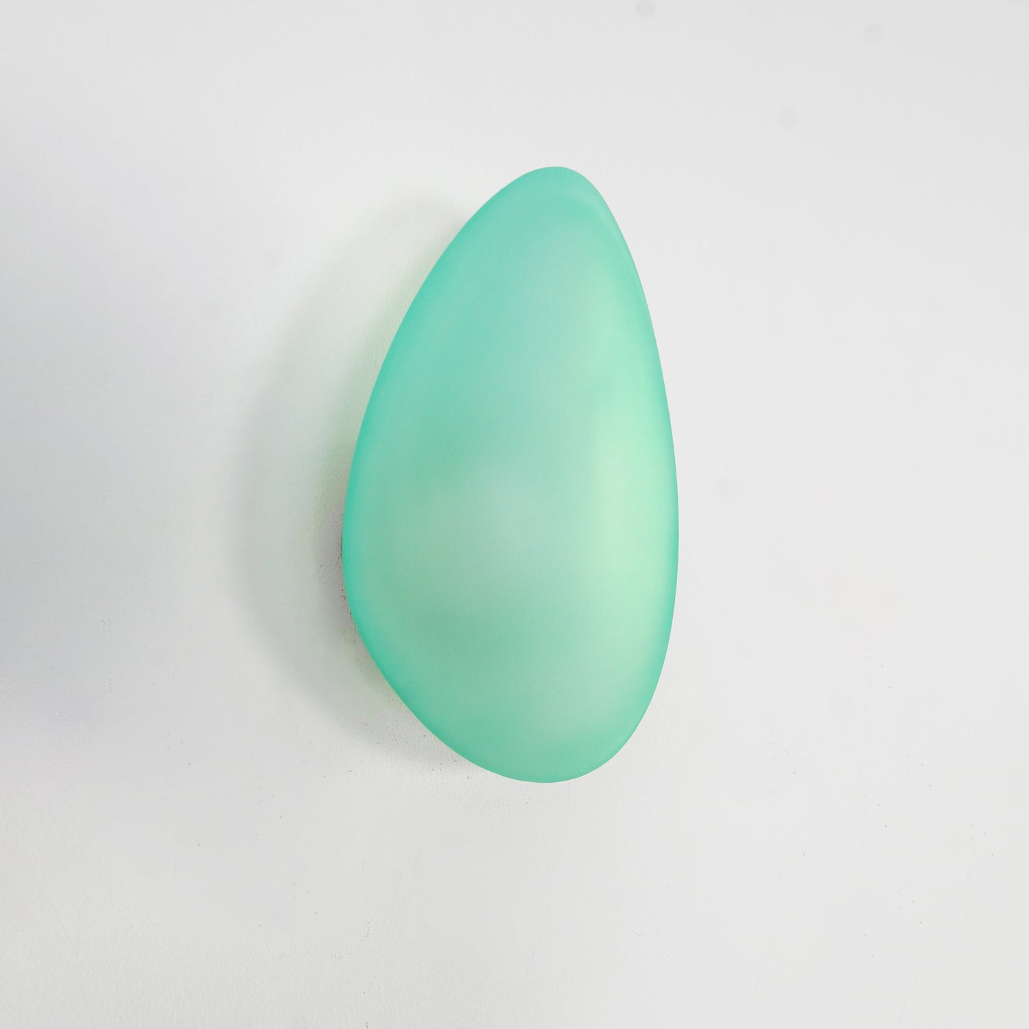 Wall Lamp, Pebble Hand-Blown Glass Shade, Integrated LED, Models A-D