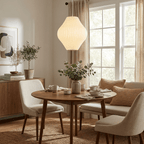 Pendant Light, Crisscross Bubble, Mulberry Silk, Steel Wireframe, E26