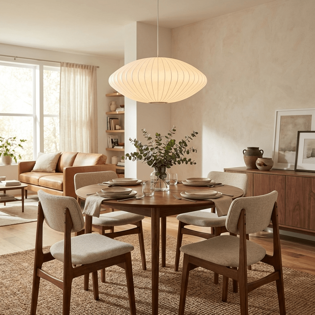 Pendant Light, Crisscross Bubble, Mulberry Silk, Steel Wireframe, E26