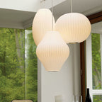 Pendant Light, Crisscross Bubble, Mulberry Silk, Steel Wireframe, E26