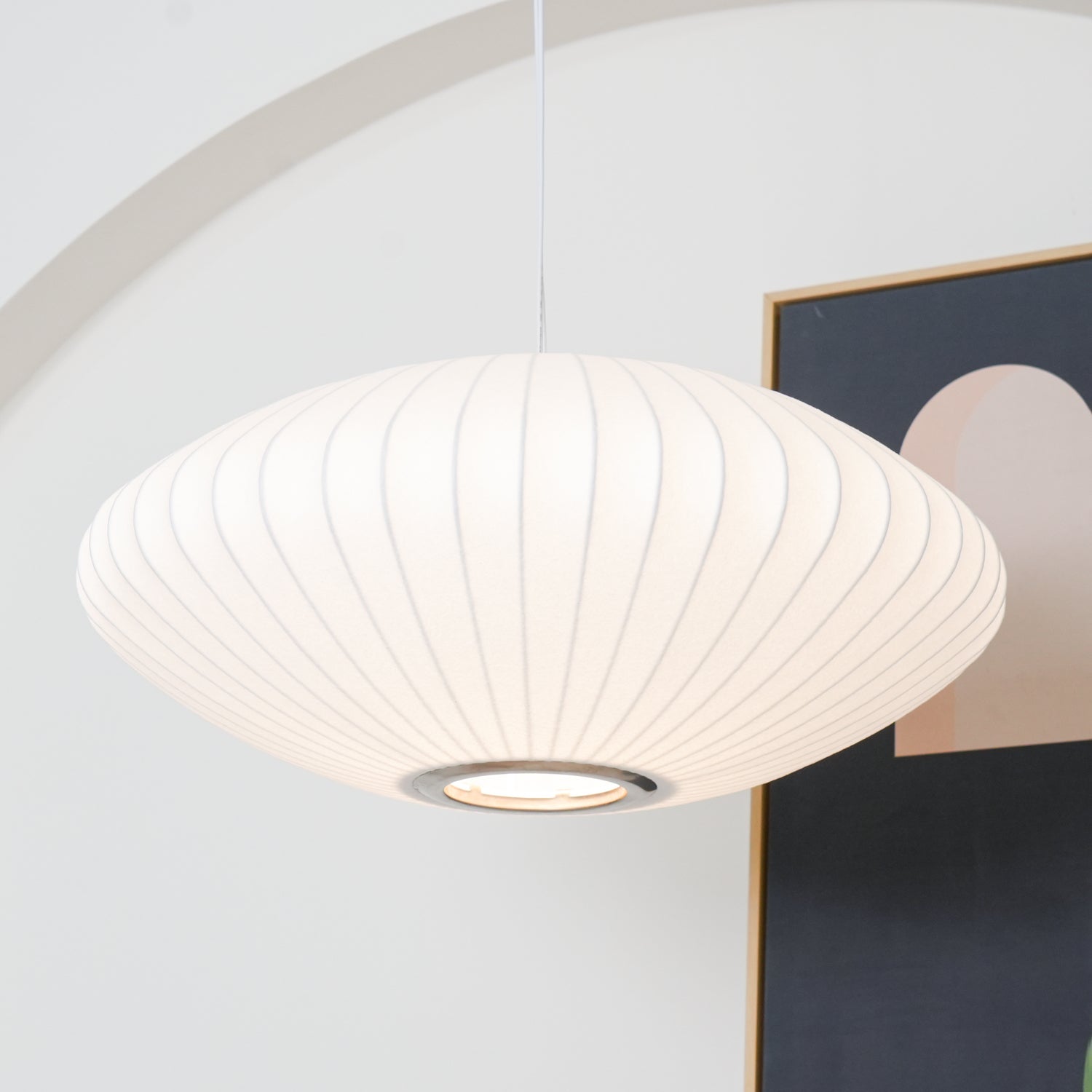 Nelson Bubble Swag Pendant Light styled detail shot one