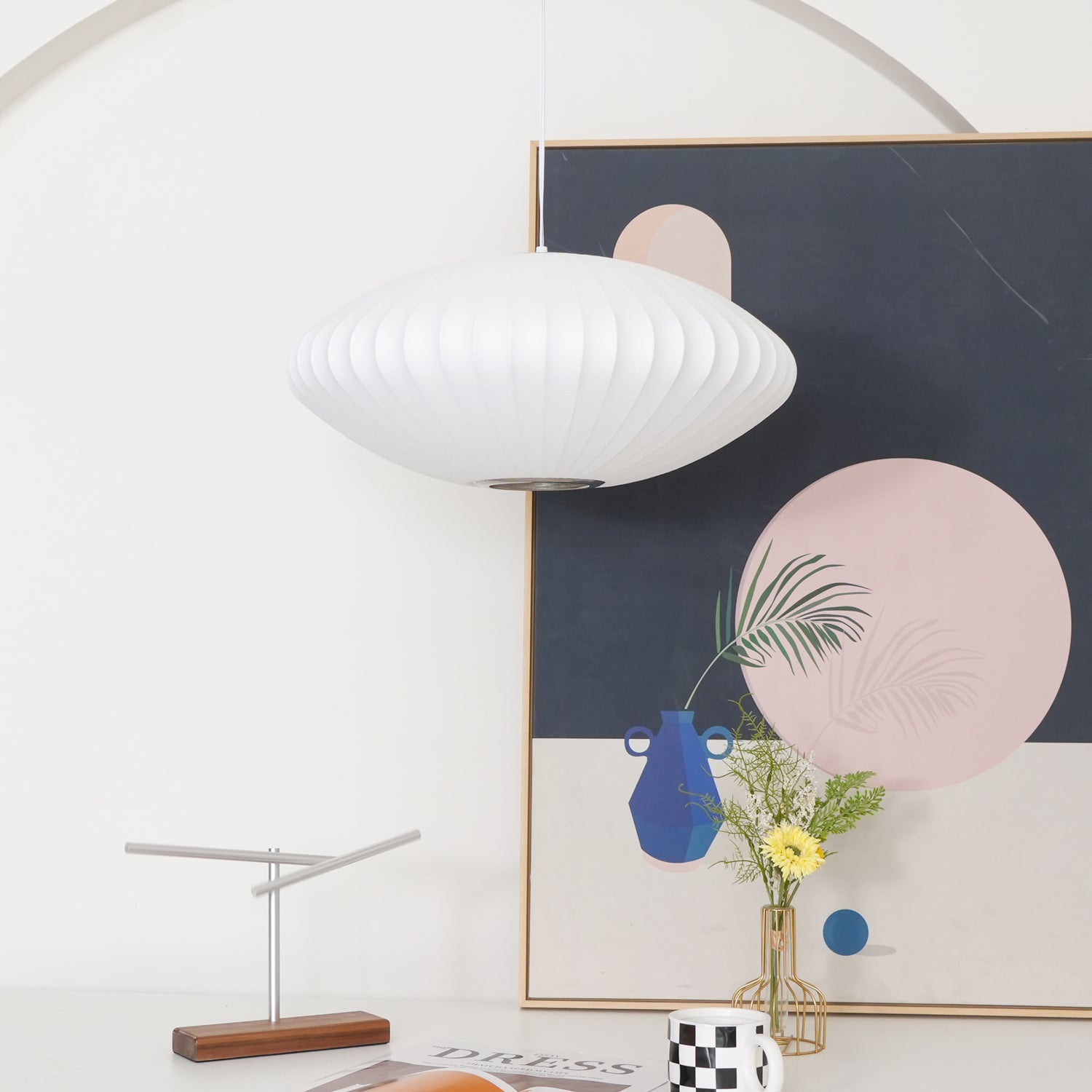 Nelson Bubble Swag Pendant Light styled detail shot ten