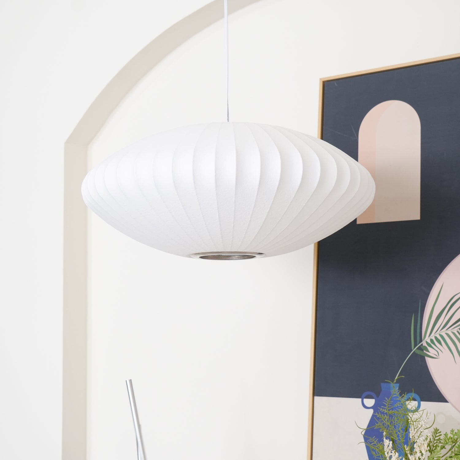 Nelson Bubble Swag Pendant Light styled detail shot twelve