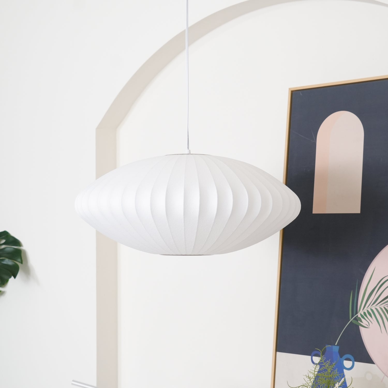 Nelson Bubble Swag Pendant Light styled detail shot fourteen