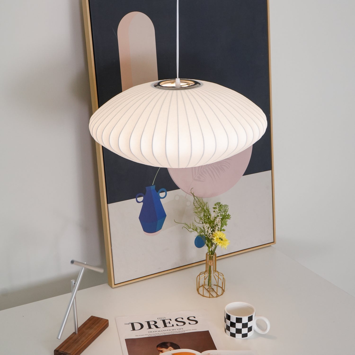 Nelson Bubble Swag Pendant Light styled detail shot four