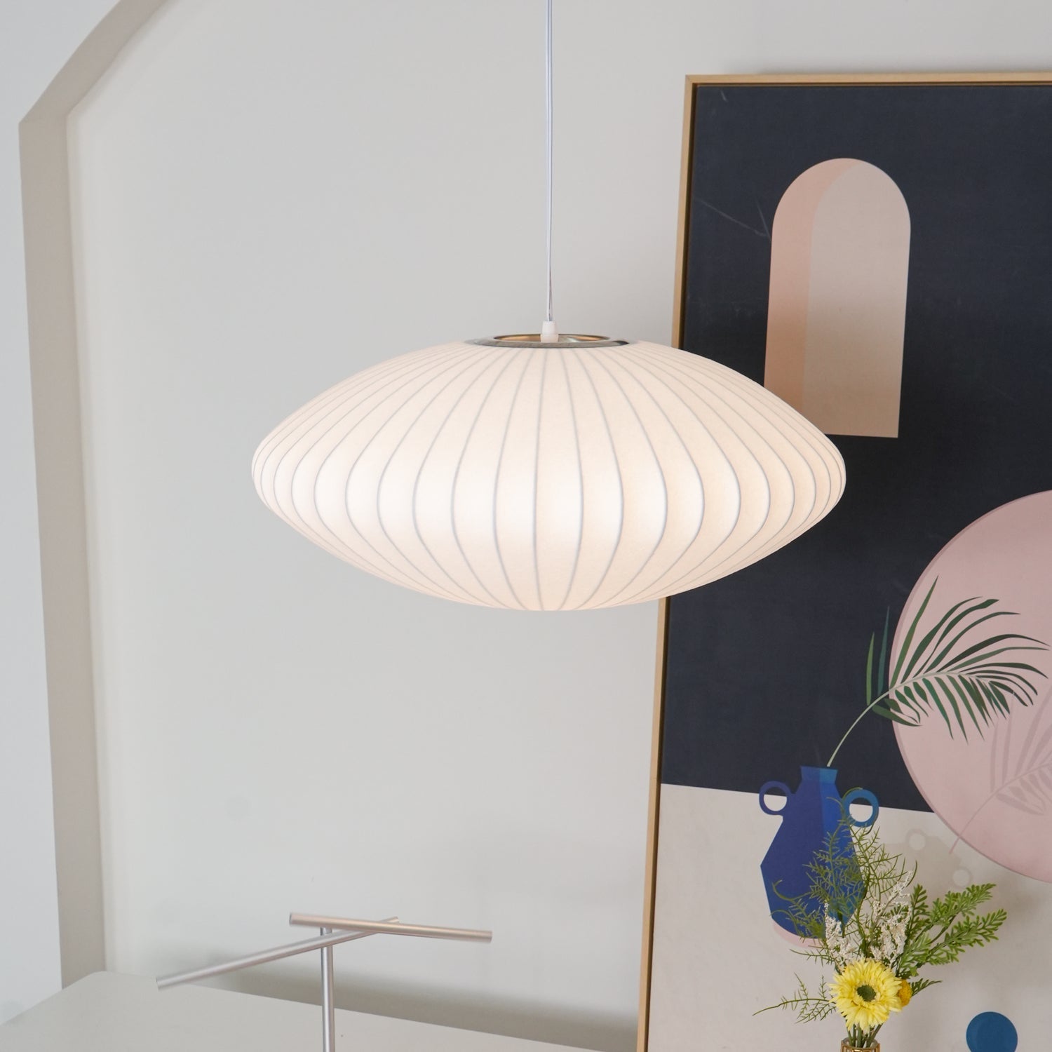 Nelson Bubble Swag Pendant Light styled detail shot six