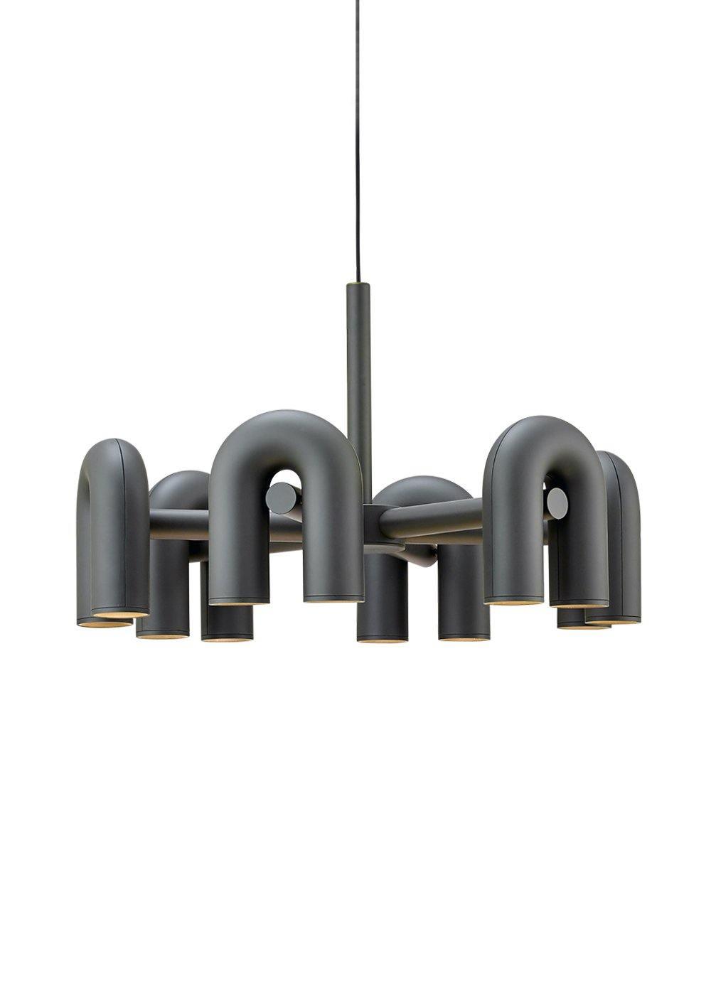 Cirkus Chandelier, integreret LED, bevægelige U-hoveder, lineær eller cirkulær