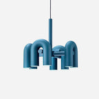 Cirkus chandelier circular ring of U-shaped LED heads